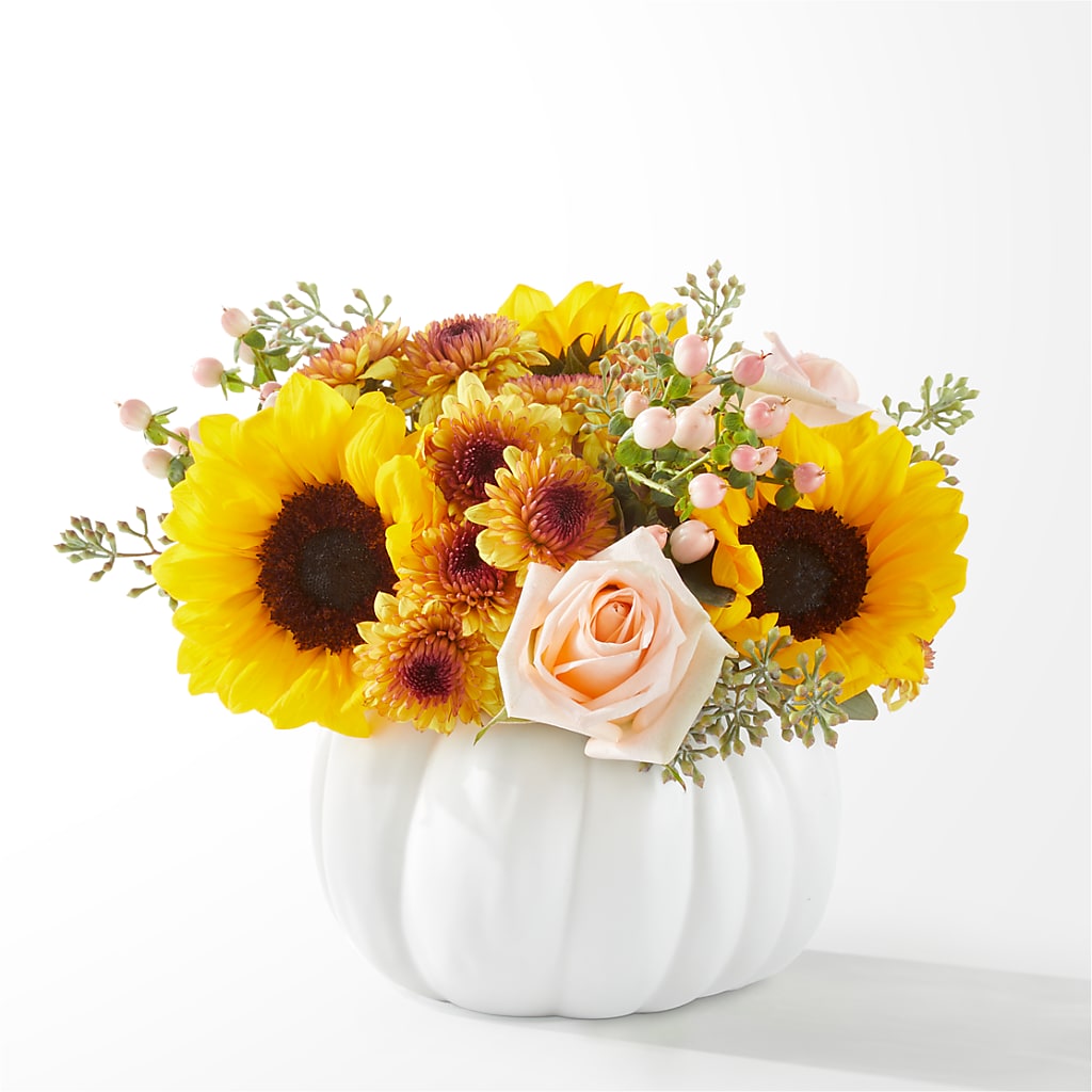 Pumpkin to Talk About Bouquet – DAWN'S FLOWER PATCH, Lake Wales FL
