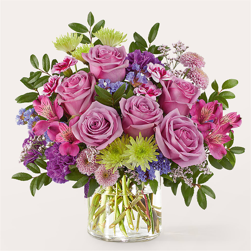 Glass Half Full Bouquet – DAWN'S FLOWER PATCH, Lake Wales FL