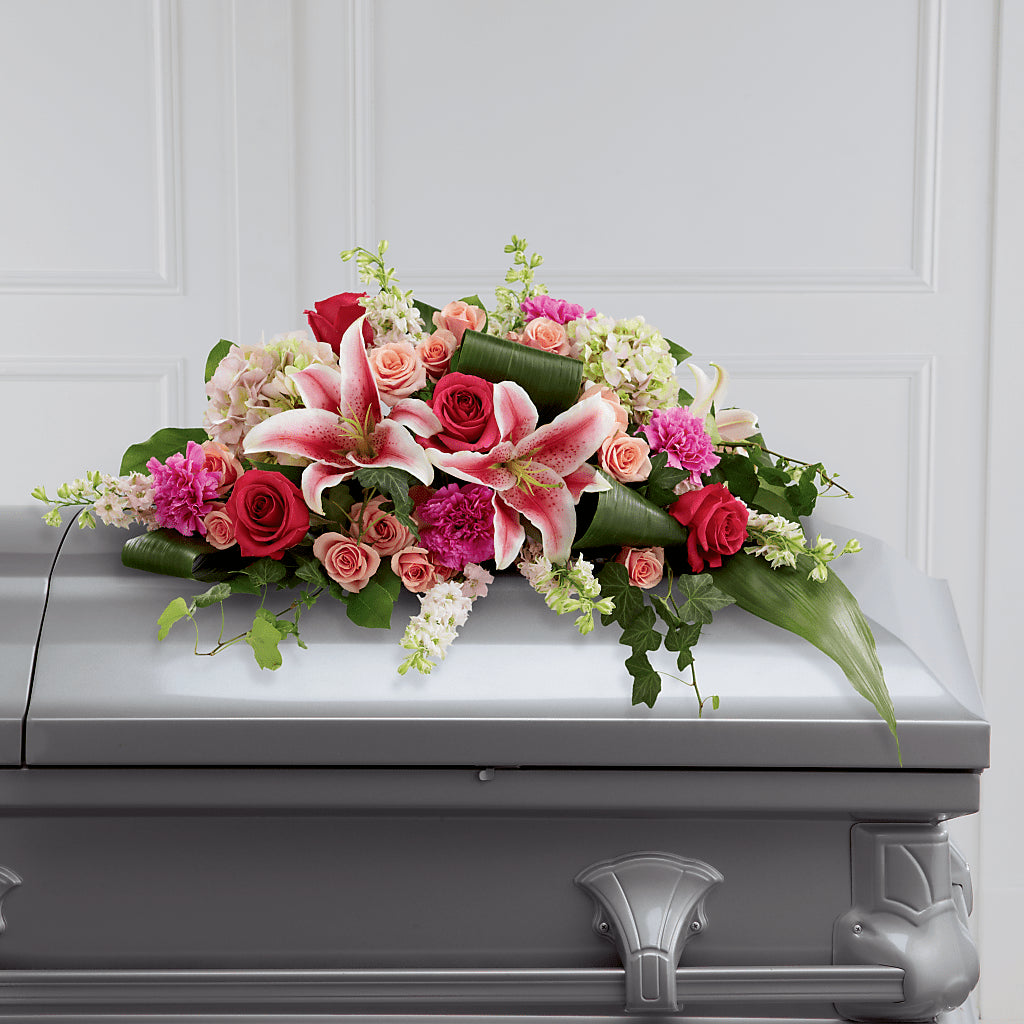 Splendid Grace Casket Spray – DAWN'S FLOWER PATCH, Lake Wales FL