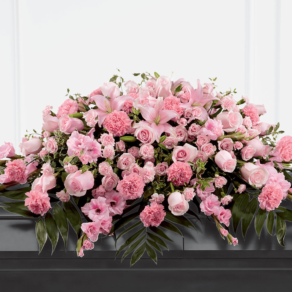 Garden of Comfort Casket Spray (Standard) – DAWN'S FLOWER PATCH, Lake Wales FL