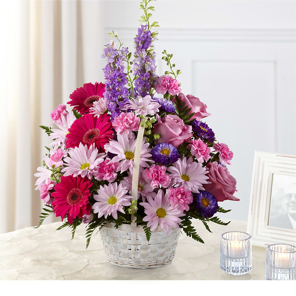 Pastel Peace Basket – DAWN'S FLOWER PATCH, Lake Wales FL