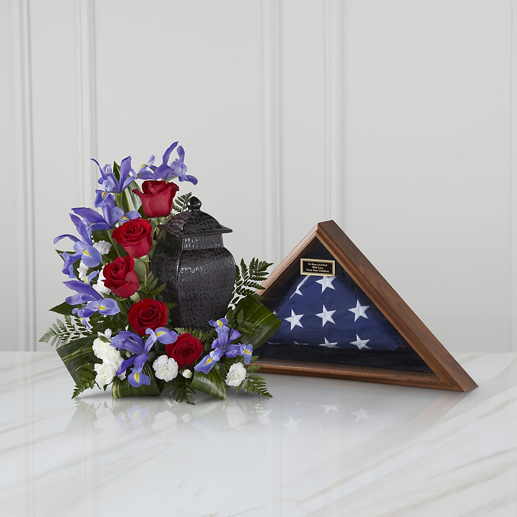 Patriotic Tribute Arrangement – DAWN'S FLOWER PATCH, Lake Wales FL
