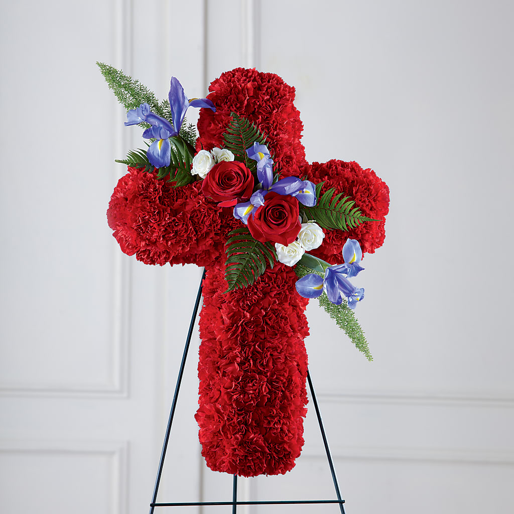 Faithful Hero Floral Cross – DAWN'S FLOWER PATCH, Lake Wales FL