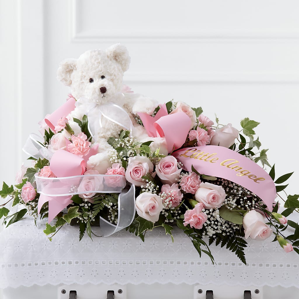 Touch of Sympathy Casket Spray – DAWN'S FLOWER PATCH, Lake Wales FL
