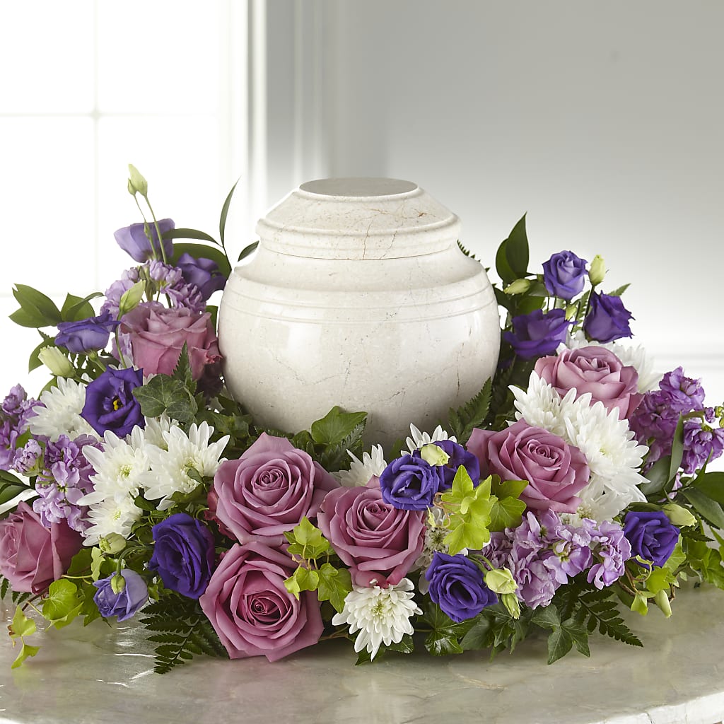 Blooming Sympathy Cremation Adornment – DAWN'S FLOWER PATCH, Lake Wales FL