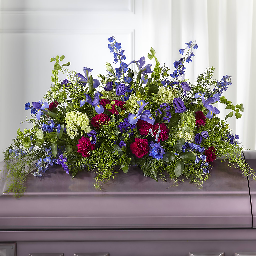 Always Treasured Casket Spray – DAWN'S FLOWER PATCH, Lake Wales FL