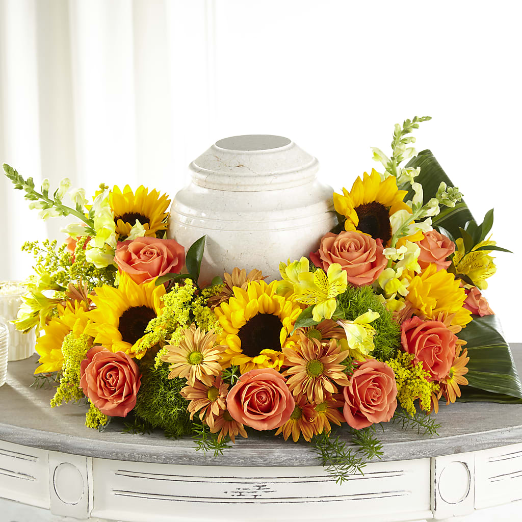 Faithful Sunflower Cremation Adornment – DAWN'S FLOWER PATCH, Lake Wales FL