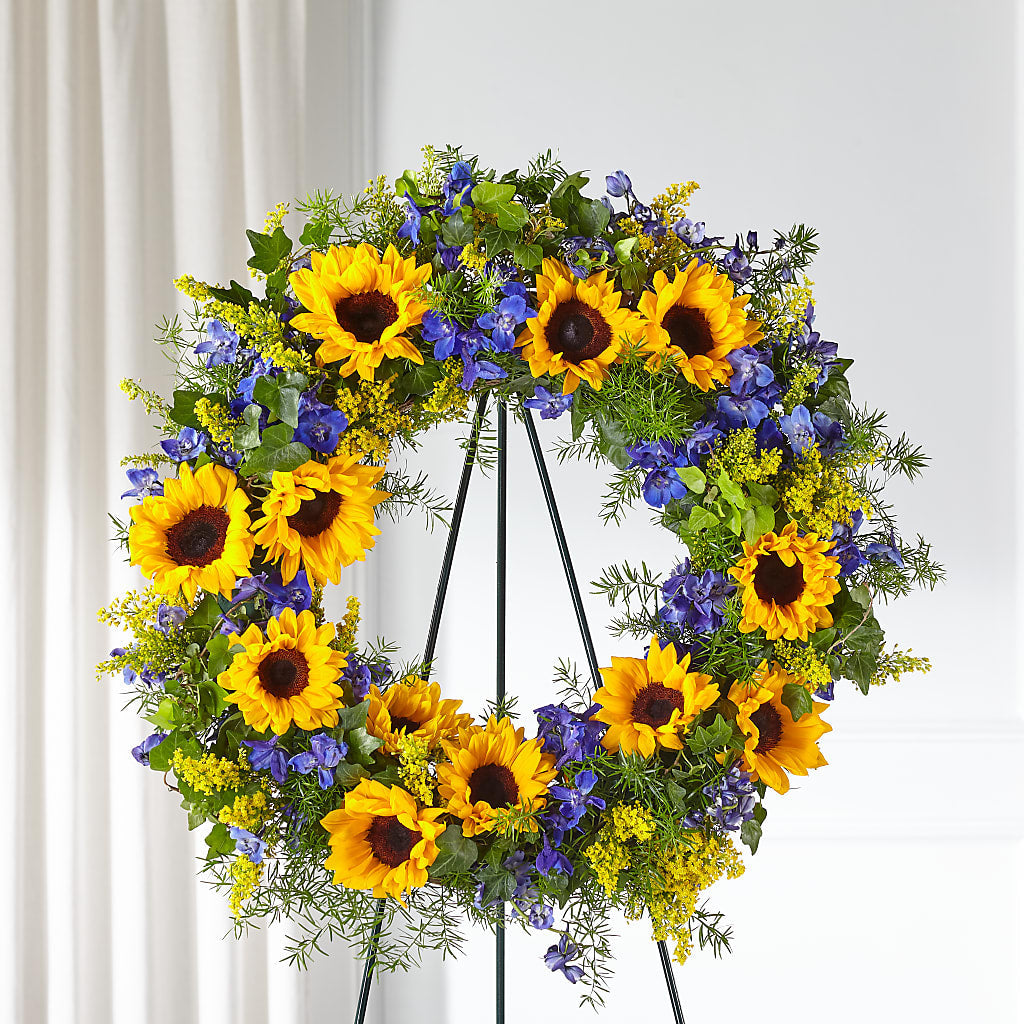 Bright Rays Wreath – DAWN'S FLOWER PATCH, Lake Wales FL