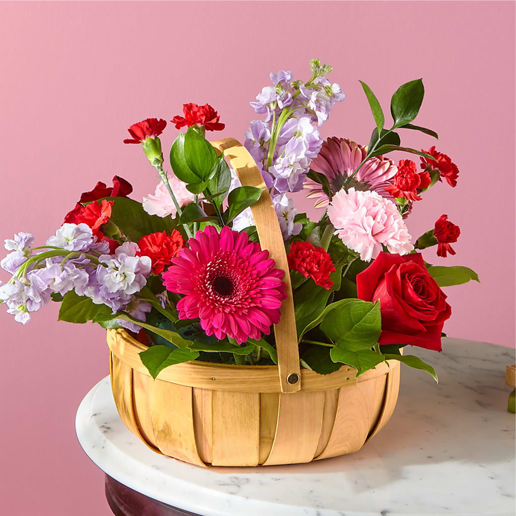 Pink Picnic Basket – DAWN'S FLOWER PATCH, Lake Wales FL