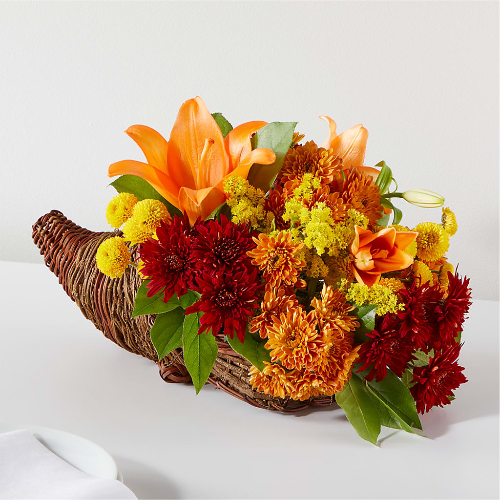 Bouquet of Blessings Cornucopia – DAWN'S FLOWER PATCH, Lake Wales FL