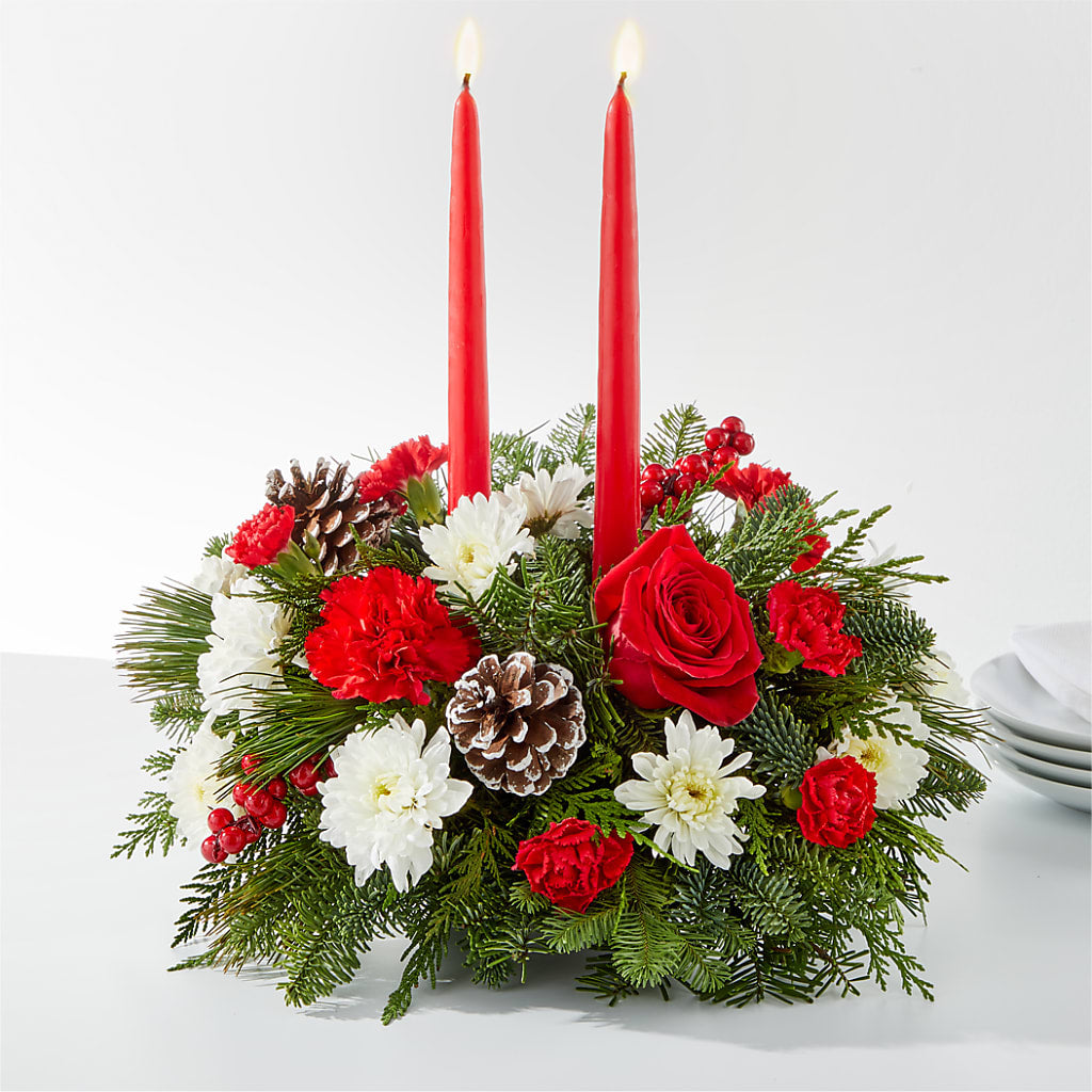 Holiday Soiree Centerpiece – DAWN'S FLOWER PATCH, Lake Wales FL