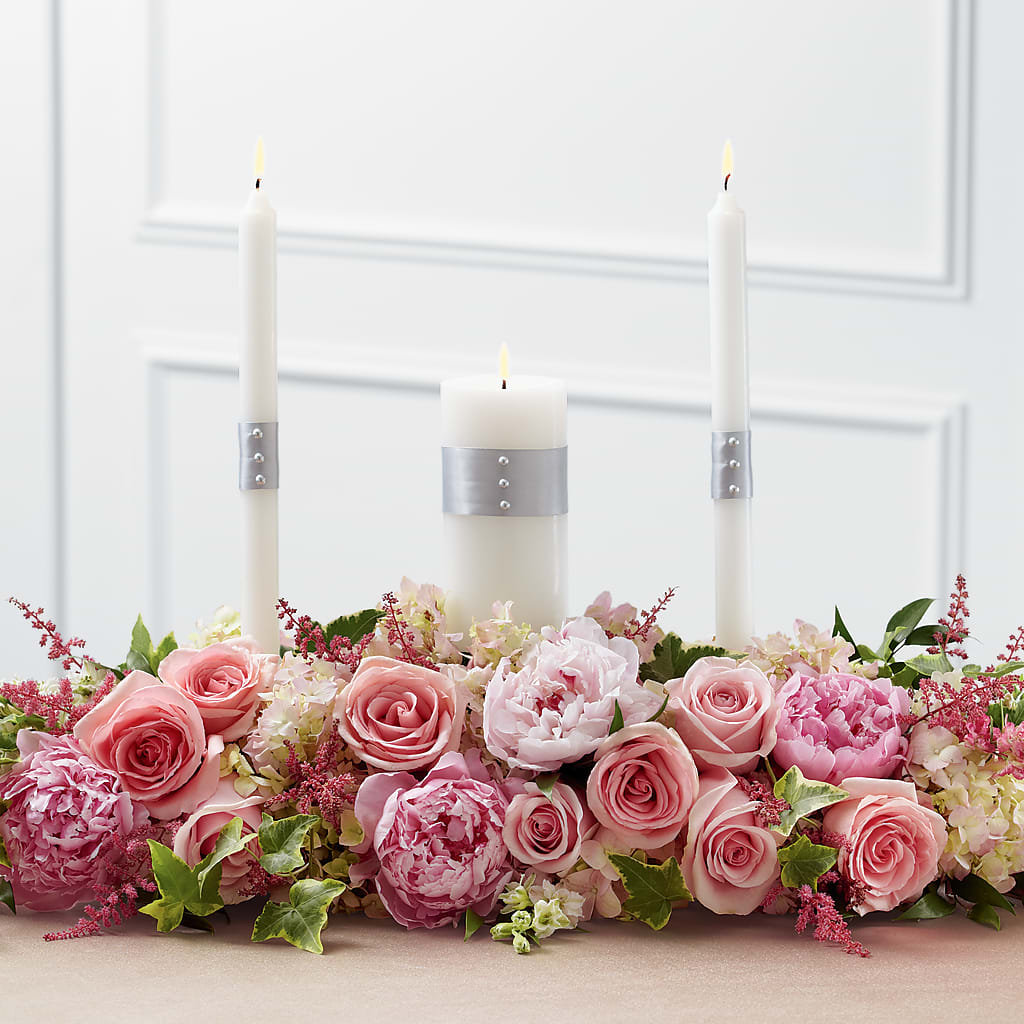 Worldwide Romance Unity Candle Arrangement – DAWN'S FLOWER PATCH, Lake Wales FL