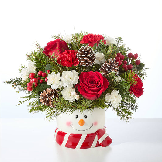 Jolly Snowman Bouquet – DAWN'S FLOWER PATCH, Lake Wales FL