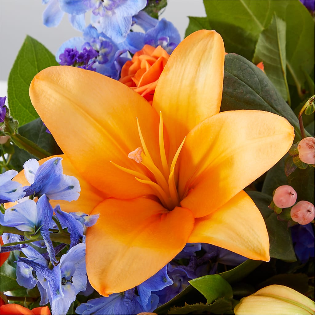 Radiant Citrus Box Bouquet – DAWN'S FLOWER PATCH, Lake Wales FL