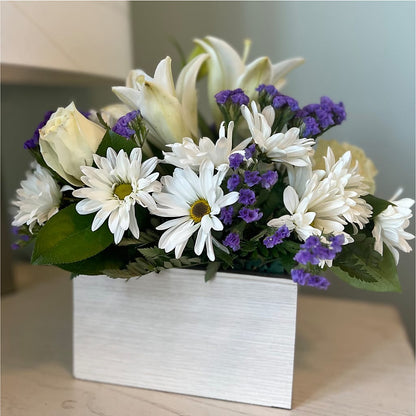 Beyond Blue Box Bouquet – DAWN'S FLOWER PATCH, Lake Wales FL