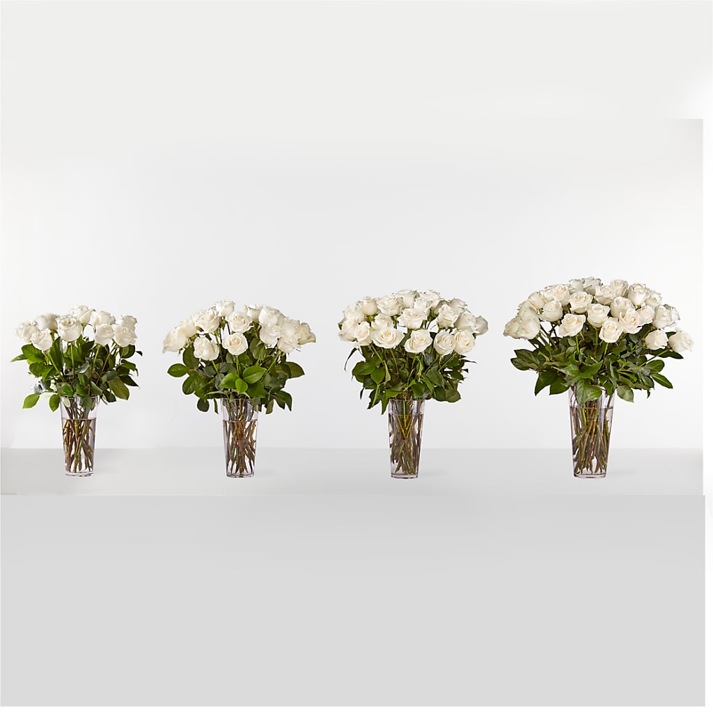 Long Stem White Rose Bouquet – DAWN'S FLOWER PATCH, Lake Wales FL