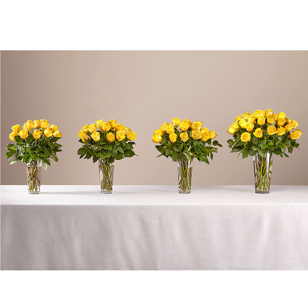 Long Stem Yellow Rose Bouquet – DAWN'S FLOWER PATCH, Lake Wales FL