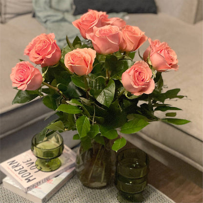 Long Stem Pink Rose Bouquet – DAWN'S FLOWER PATCH, Lake Wales FL