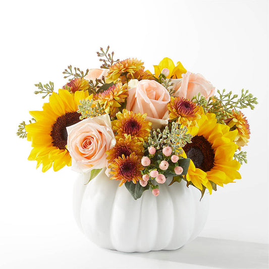 Pumpkin to Talk About Bouquet – DAWN'S FLOWER PATCH, Lake Wales FL