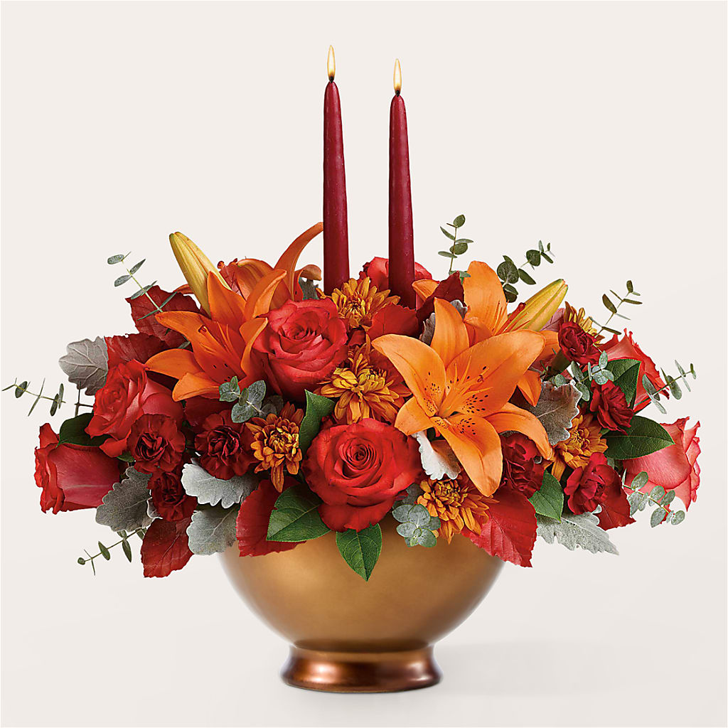Fruits of Fall Centerpiece – DAWN'S FLOWER PATCH, Lake Wales FL