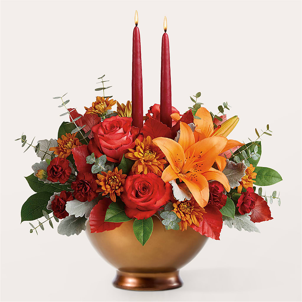 Fruits of Fall Centerpiece – DAWN'S FLOWER PATCH, Lake Wales FL