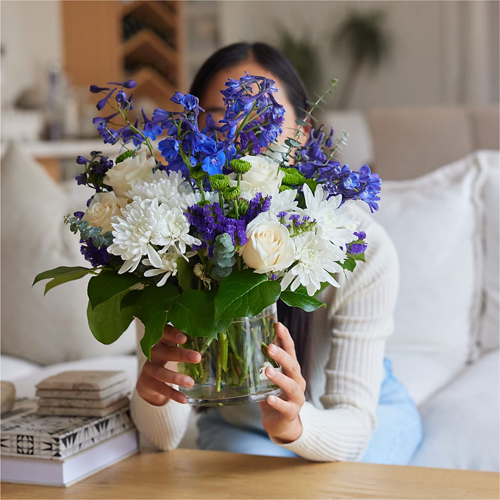 Cerulean Waves Bouquet – DAWN'S FLOWER PATCH, Lake Wales FL