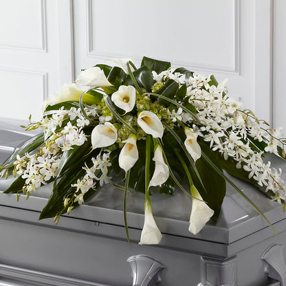 Angel Wings Casket Spray – DAWN'S FLOWER PATCH, Lake Wales FL