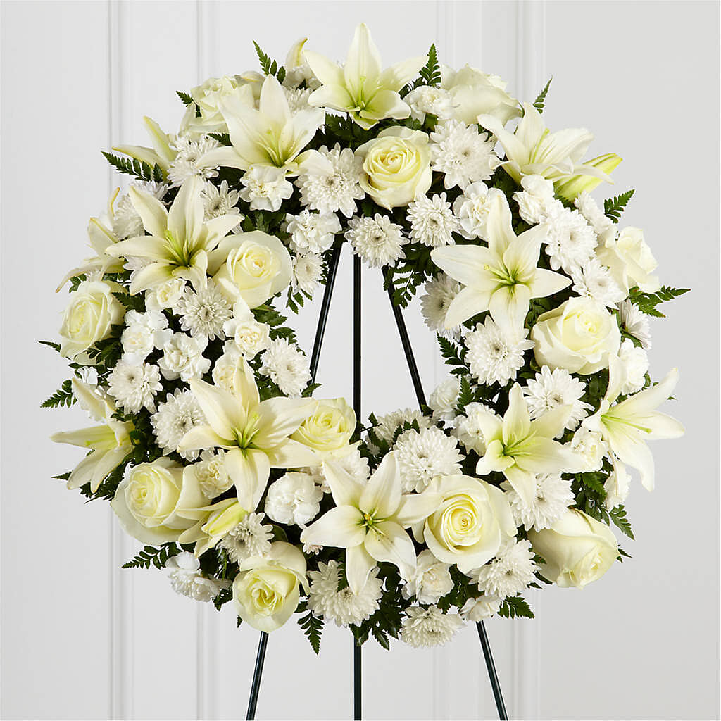 Treasured Tribute Wreath – DAWN'S FLOWER PATCH, Lake Wales FL