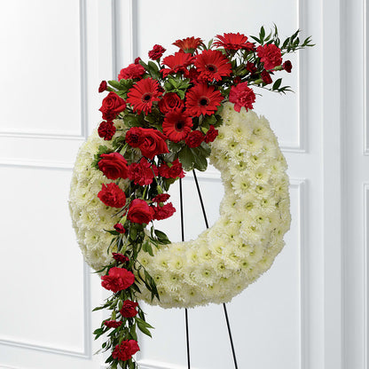 Graceful Tribute Wreath – DAWN'S FLOWER PATCH, Lake Wales FL