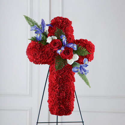 Faithful Hero Floral Cross – DAWN'S FLOWER PATCH, Lake Wales FL