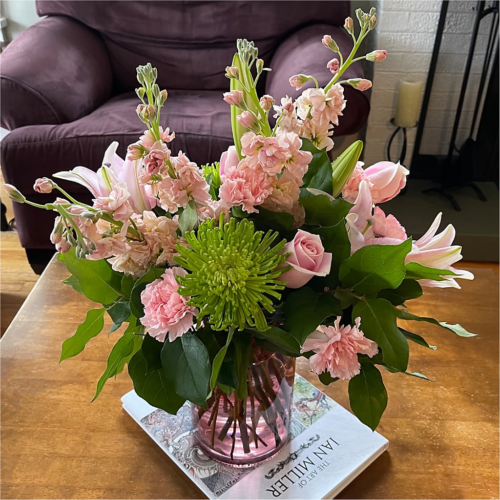 Pretty in Pink Bouquet – DAWN'S FLOWER PATCH, Lake Wales FL