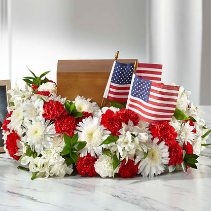 Spirit of Patriotism Cremation Adornment – DAWN'S FLOWER PATCH, Lake Wales FL