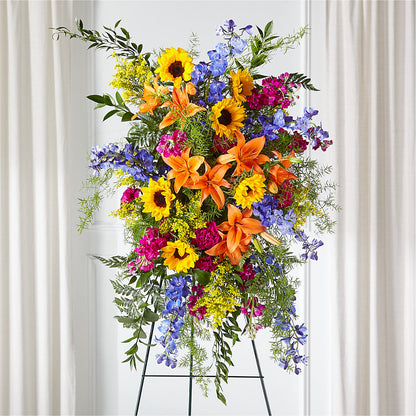 Sunlit Memories Standing Spray (Standard) – DAWN'S FLOWER PATCH, Lake Wales FL