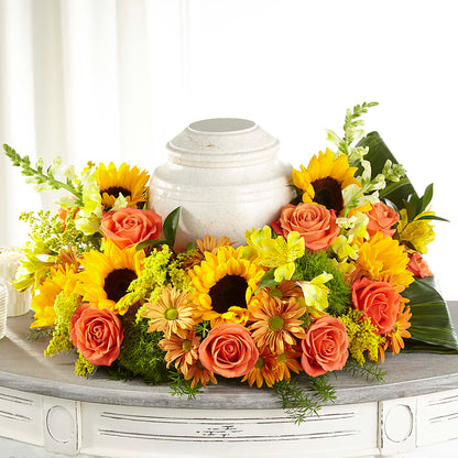 Faithful Sunflower Cremation Adornment – DAWN'S FLOWER PATCH, Lake Wales FL