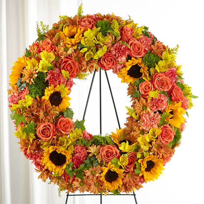 Autumnal Memories Wreath (Standard) – DAWN'S FLOWER PATCH, Lake Wales FL