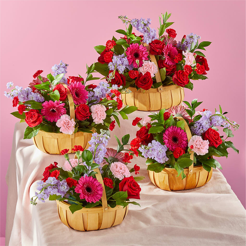 Pink Picnic Basket – DAWN'S FLOWER PATCH, Lake Wales FL