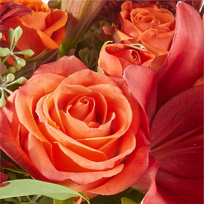 Crimson Leaves Bouquet – DAWN'S FLOWER PATCH, Lake Wales FL