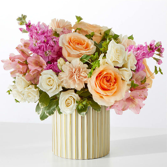 Paradise Bouquet with Ivory Vase – DAWN'S FLOWER PATCH, Lake Wales FL