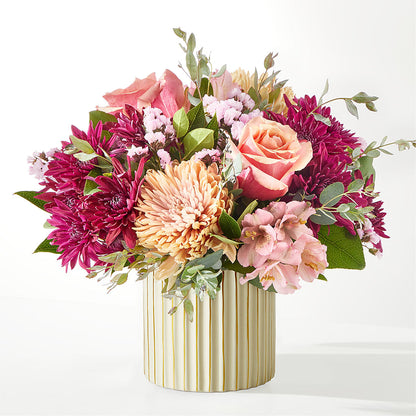 Berry Cobbler Bouquet with Ivory Vase – DAWN'S FLOWER PATCH, Lake Wales FL